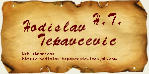 Hodislav Tepavčević vizit kartica